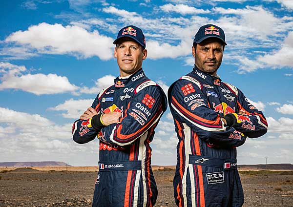2016 Dakar Rally Nasser Al Attiyah és Mathieu Baumel az abszolút 3 helyezett
