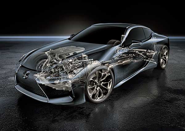 Új luxuskupé a Lexus LC 500 röntgenkép