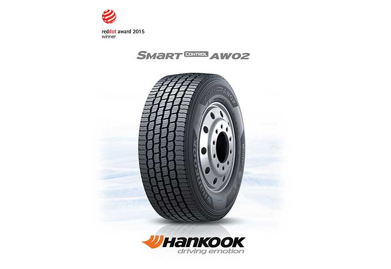 A Hankook Tire gumiabroncs gyártó Smart Control AW02 gumiabroncsa a Red Dot termékdizájn díjat nyerte el.