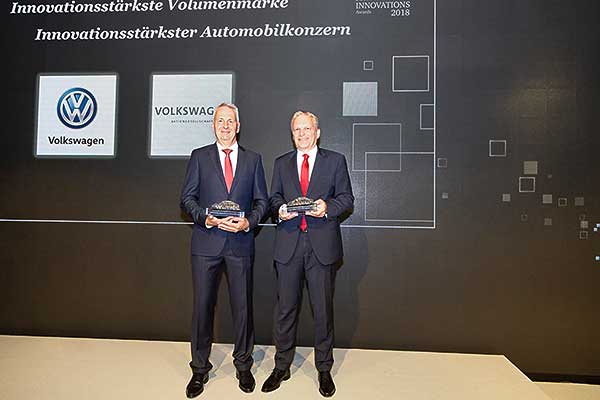AutomotiveINNOVATIONS Award 2018 a Volkswagen-nek